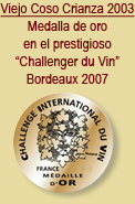Medalla de oro en Challenge Iternational Du Vin