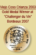 Gold Medal at Challenge International Du Vin